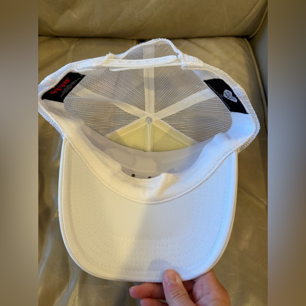 Ascot + Hart white “Happy Hour” trucker hat! Never worn! - Picture 2 of 4
